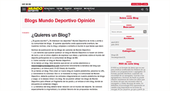 Desktop Screenshot of blogs.mundodeportivo.com
